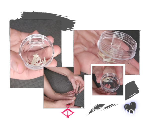 👣 Toe Nails 👣 A Pot Of 10 Perfect Toe Nails..