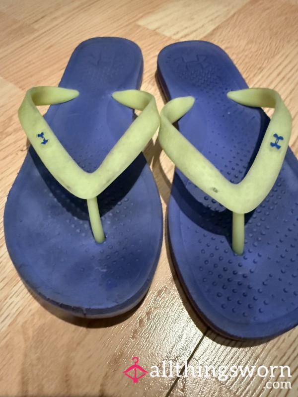 Toe Print Flip Flops