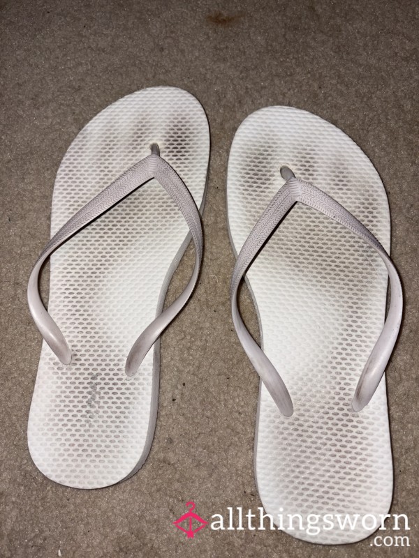 Toe Prints Filthy Dirty Women’s Flip Flops