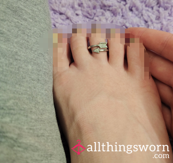Toe Ring - Silver Arrow