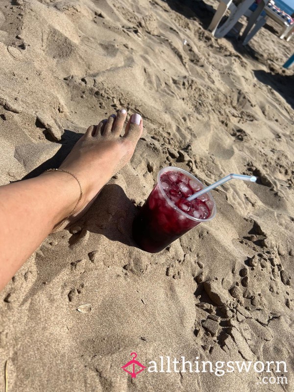 Toes In The Sand… Wanna Lick Them? Soft, Salty, And Just Waiting For The Right Mouth.