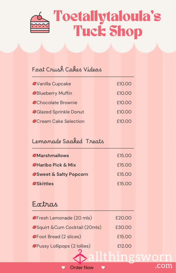 Toetallytaloula’s Tuck Shop Is Now Open