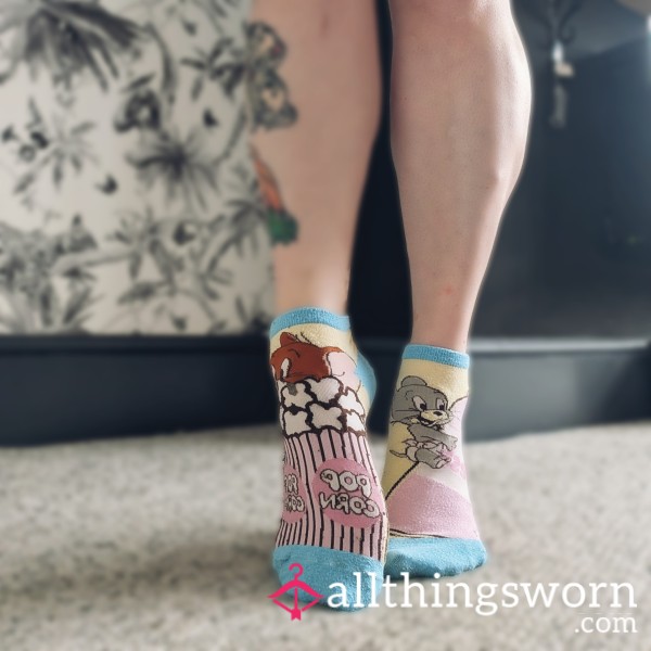 Tom & Jerry Socks| Well Worn | Cartoon | Trainer Socks