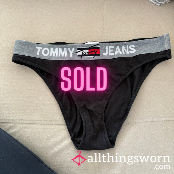 🖤 Tommy Jeans Black Worn Panties – Casual, Intimate & Irresistible 🖤