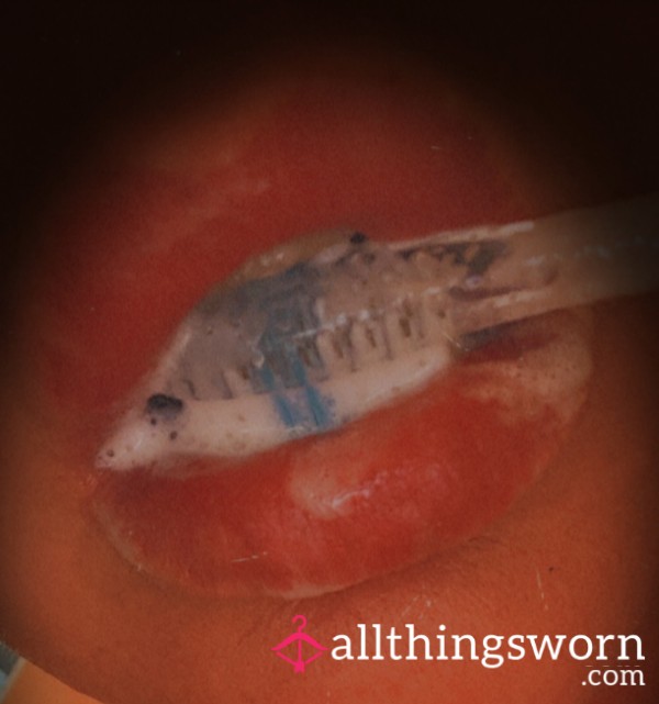 Tooth Brush An Sp*t Vial