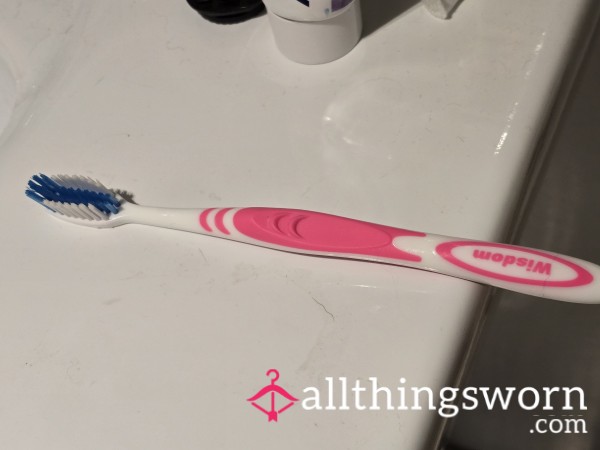 Toothbrush Thats Polished The Teeth Of A Godess And Absorbed Also Minty Liquids From Her Mouth