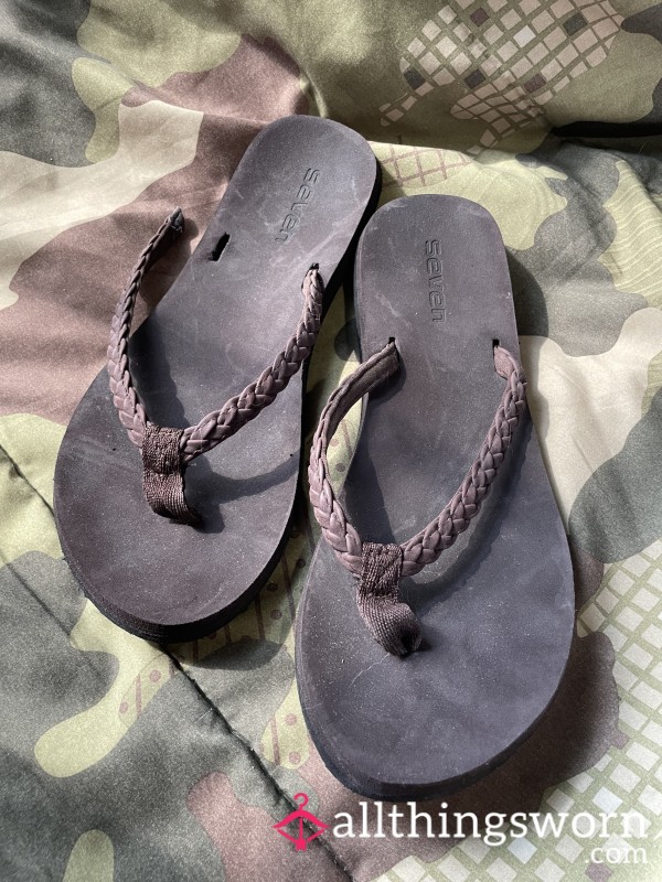 Torn Beach Flip Flops