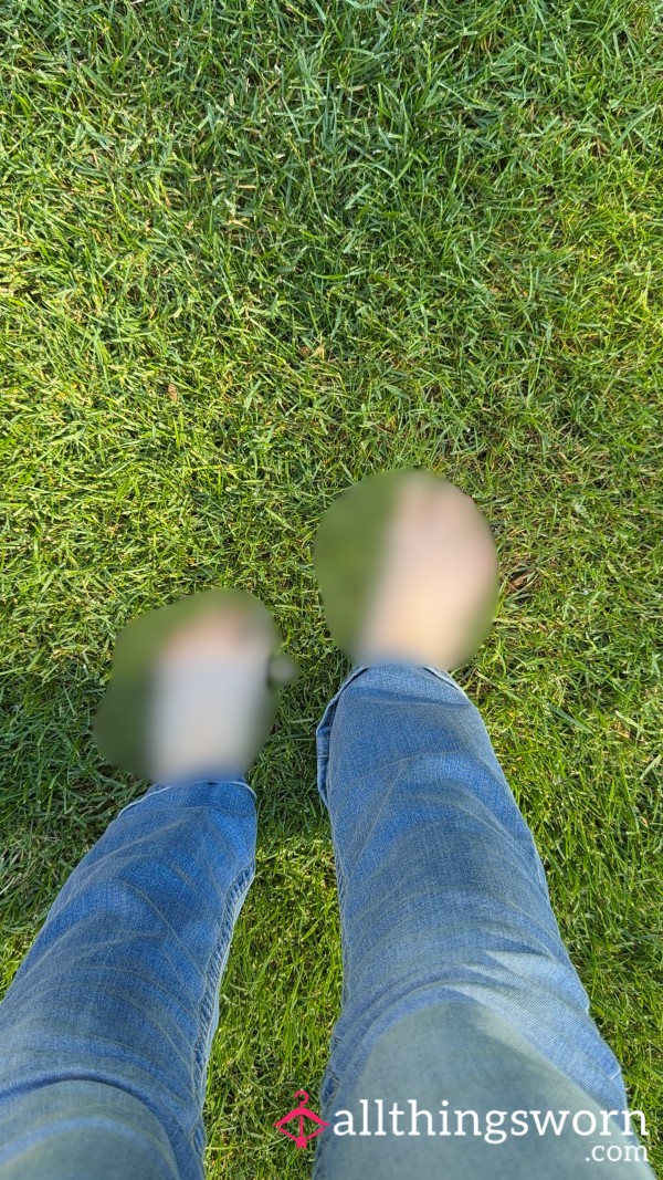 Touching Gra**, Pinecones, And Wood Chips With My Bare Feet