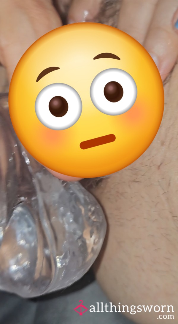 Toying With Big Clear Di**o For 3:46 Minutes