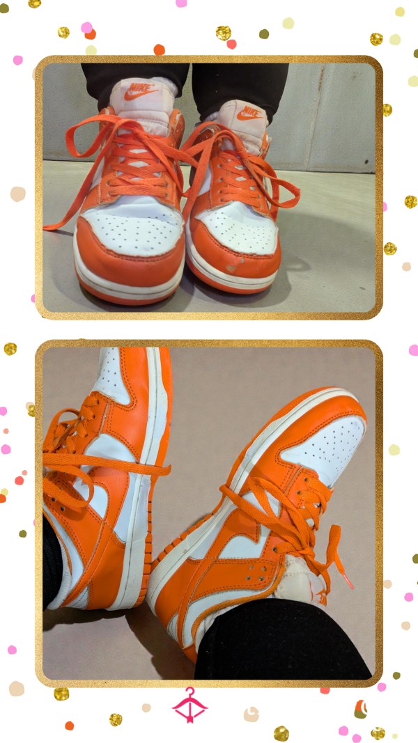 Trainers Orange &bwhite