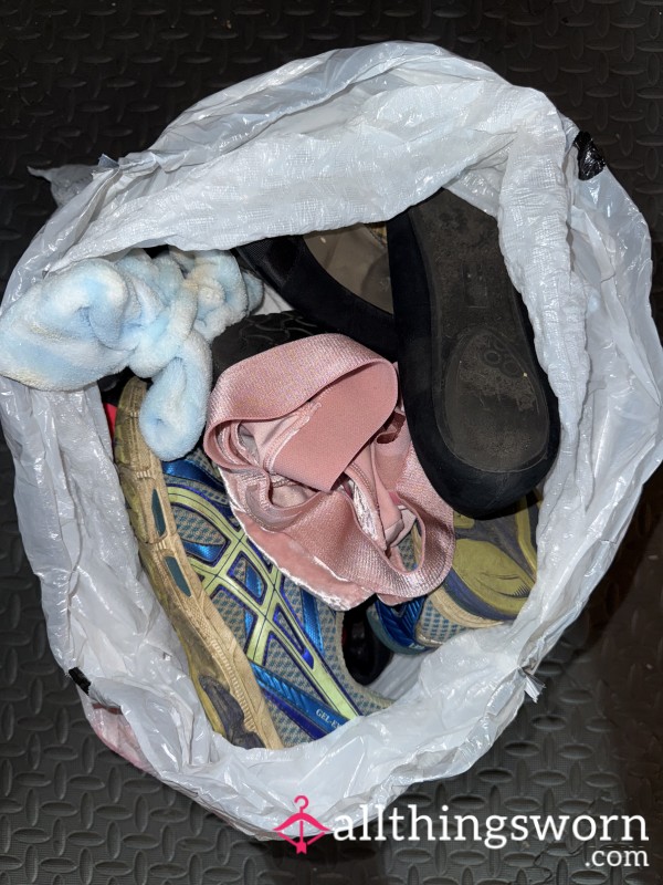 Trash Bag Full Of Worn Items - Seller’s Choice