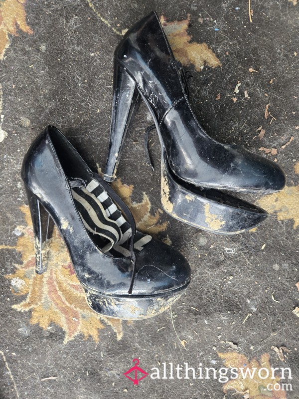 Trashed And Dirty High Heels 🖤