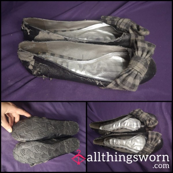 Trashed Black Bow Flats