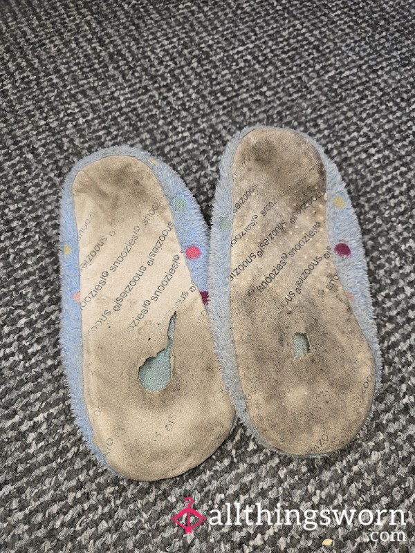 Trashed Dirty Snoozes Slippers