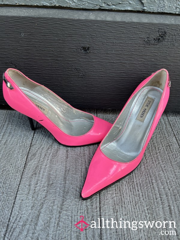 Trashed Hot Pink Heels