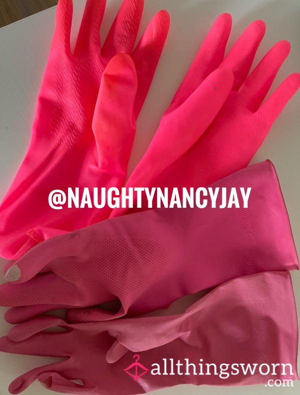 Trashed Rubber Gloves X 2 Pairs 🩷🩷🩷 £35 Size Small-medium