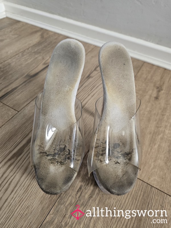 Trashed Well Worn Pole Pleaser Heels 6