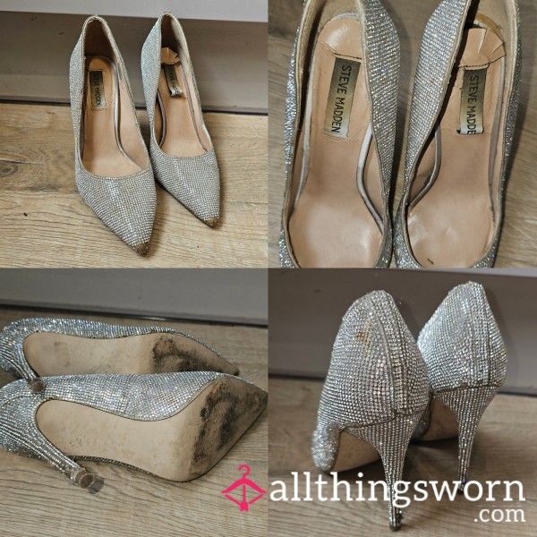 Trashed & Well Worn Steve Madden Diamante Heels