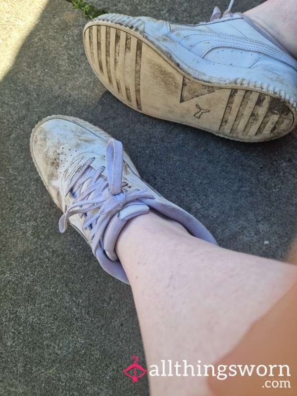 Trashed Well Worn Sweaty Pumas