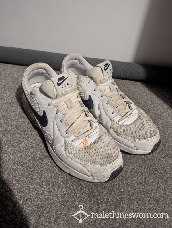 Trashed White Air Max Trainers | Size 10 UK