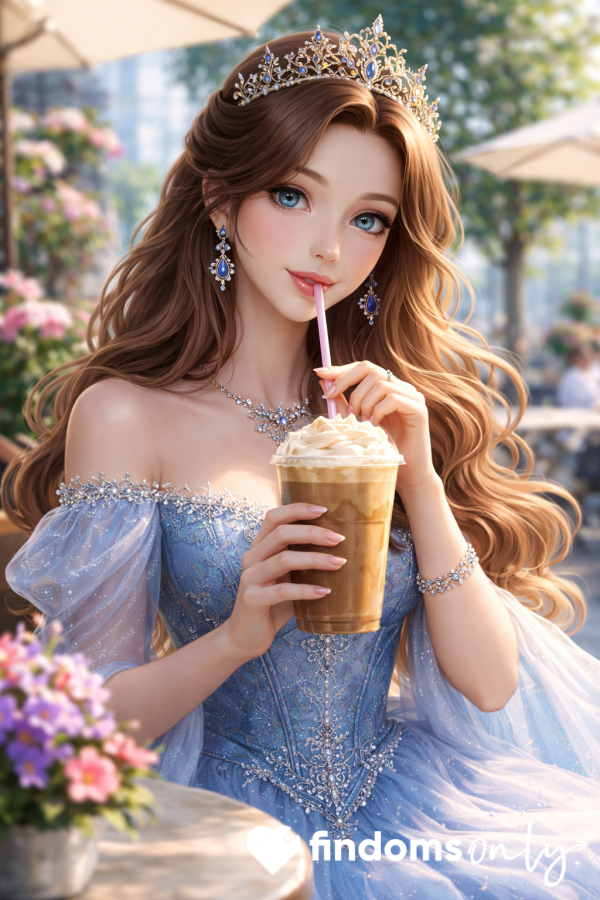 Treat Princess To An Ice Latte Coffee!! 👑☕️😋