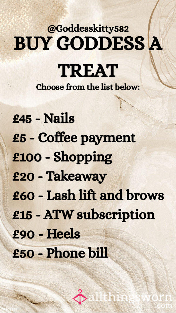 Treat Your Goddess😘