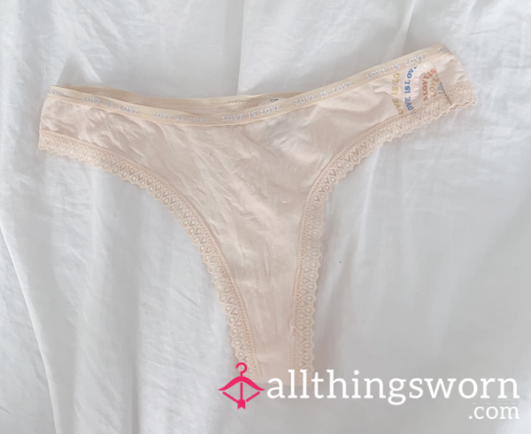 TRESS Cotton Thong Love Is Love