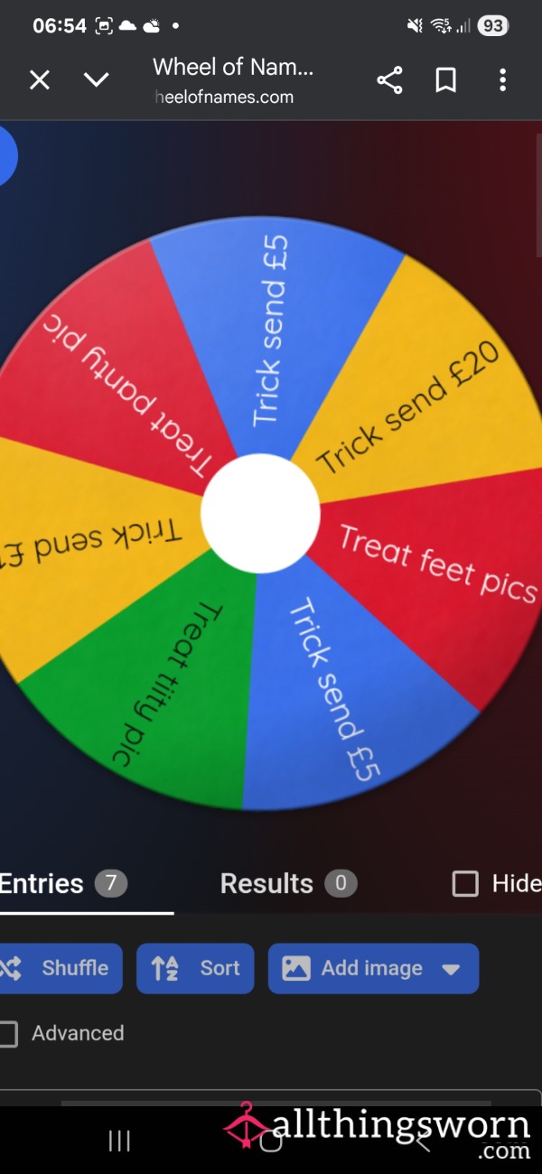 Trick Or Treat Spin Game