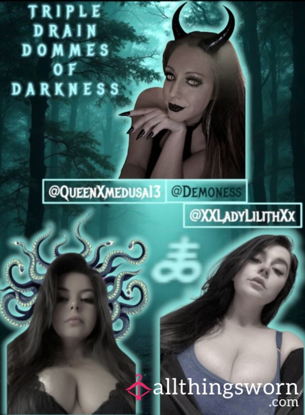 Triple Drain With Dommes Of Darkness