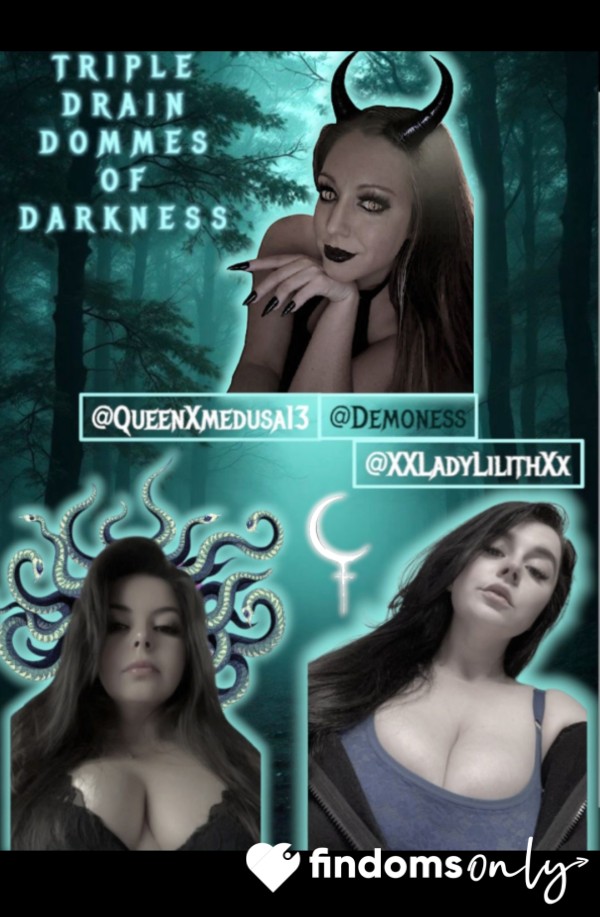 🖤☾Triple Drain With The Dommes Of Darkness☾🖤