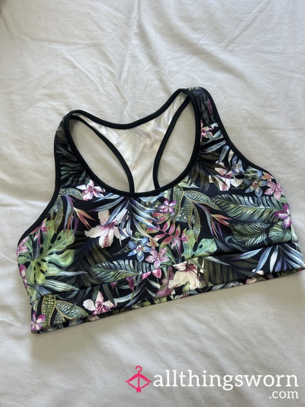 Tropical Sports Bra 💋 Gym Worn For You 💋
