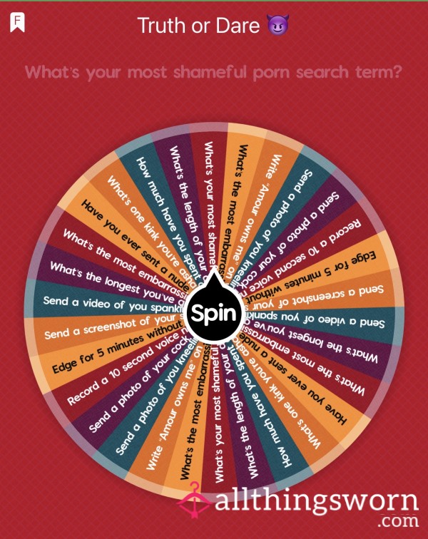 Truth Or Dare Spin The Wheel | Tasks, Dares & Secrets 🔄😈💸