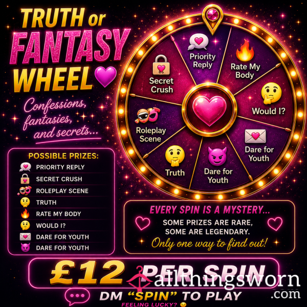 Truth Or Fantasy Wheel