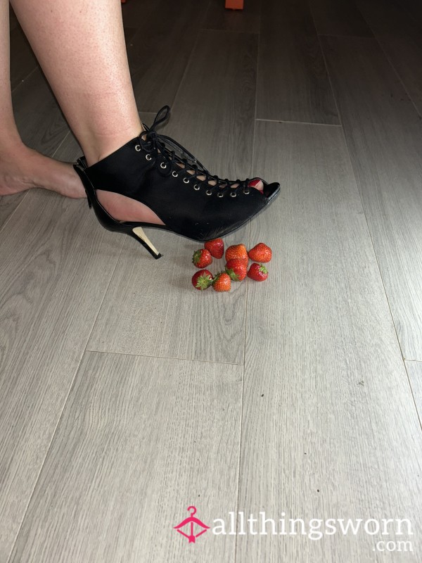 Turning Strawberries In To Mush Under My Shoe