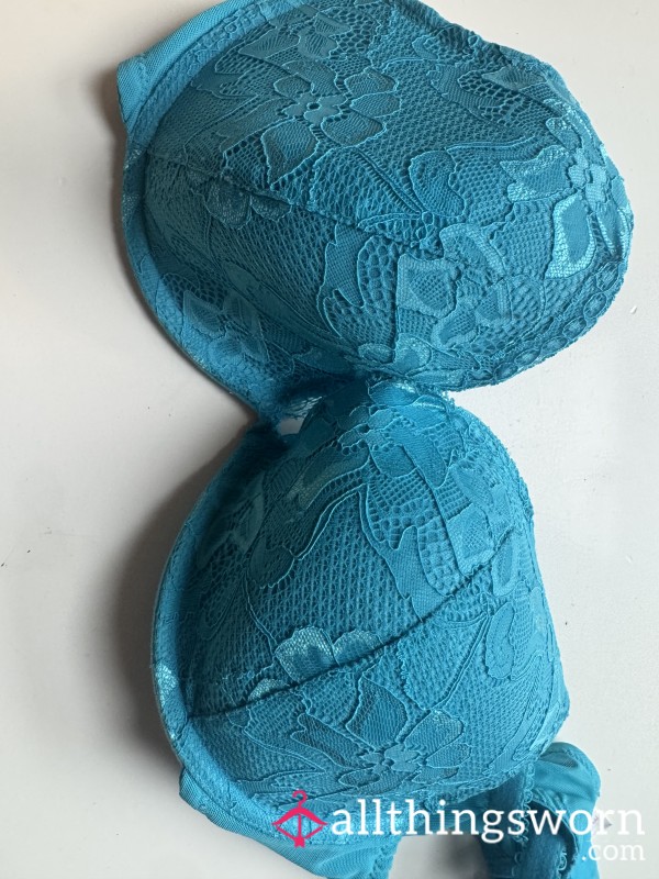 Turquoise Lace Bra