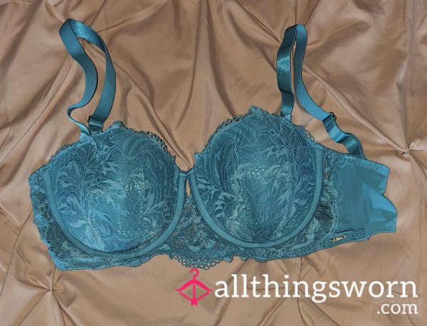 Turquoise Lace Bra