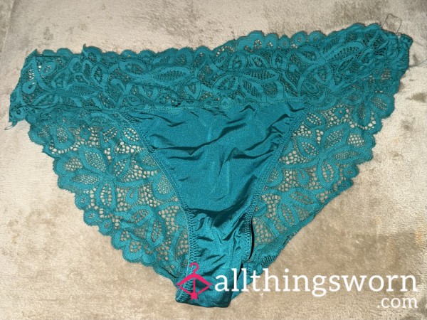 Turquoise Lace Pants