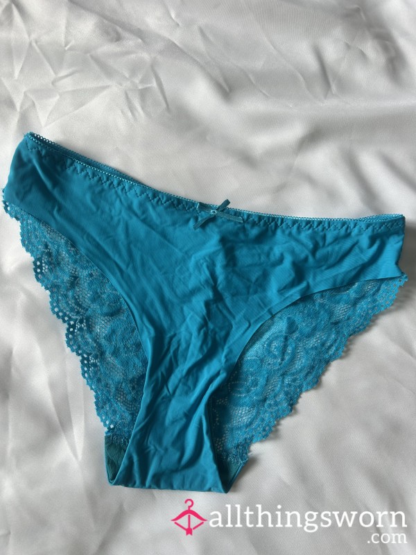 Turquoise Lacy Panties 💋 Custom Worn For You 💋