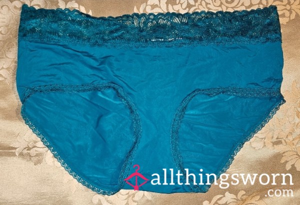 Turquoise Super Silky Soft Nylon Panties
