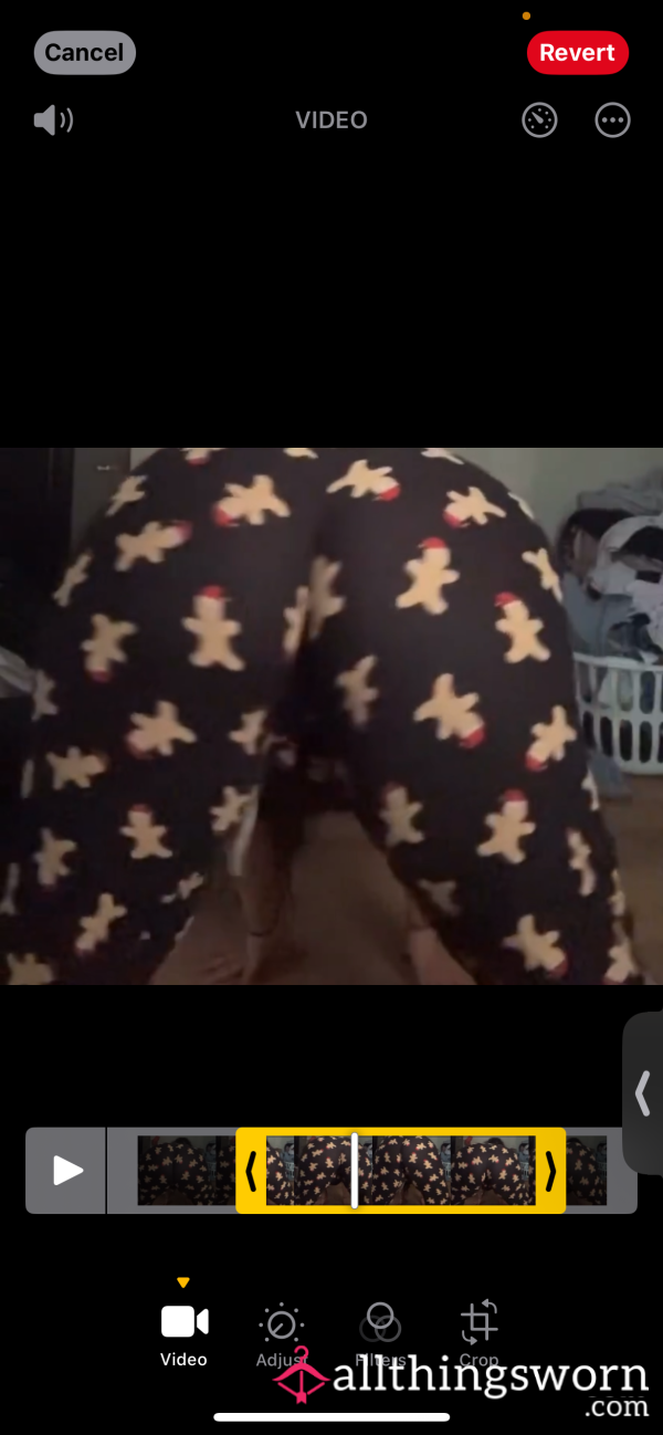 Twerking In My Black Gingerbread Pajamas… Festive, Filthy, And Worn Just Right. 🍑