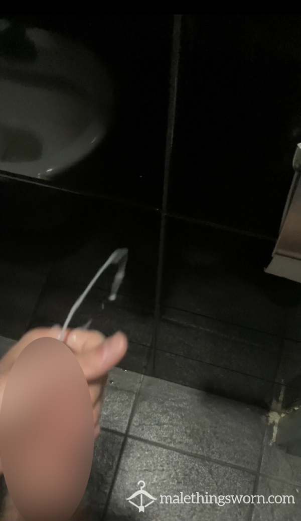 Twink C*ms On PUBLIC WC Walls