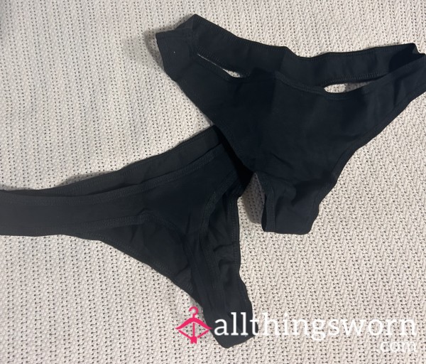 Two Black Thongs