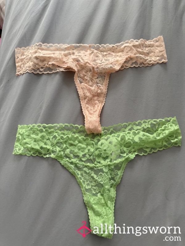 Two Lace Thongs