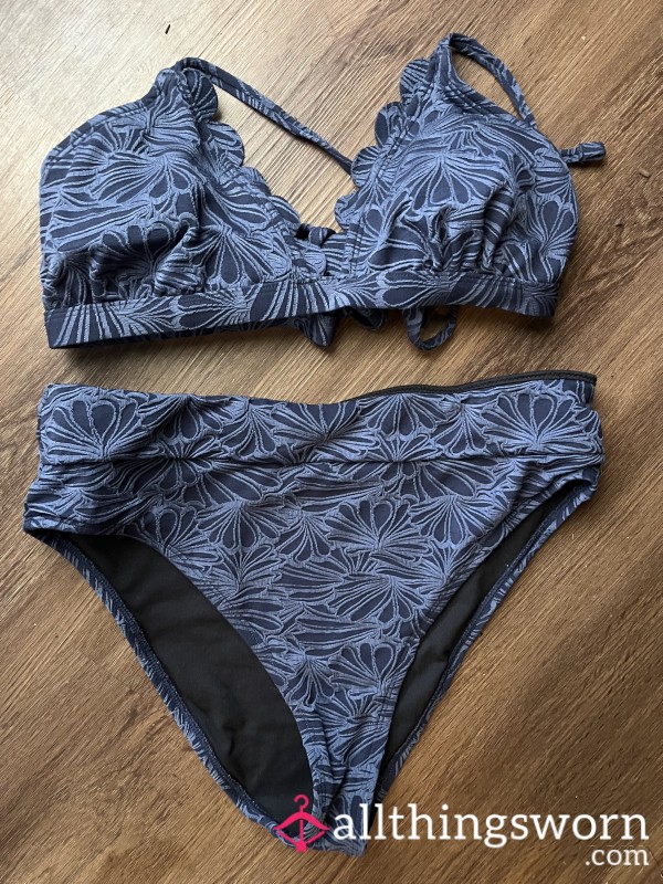 Two Piece Midnight Bathing Suit