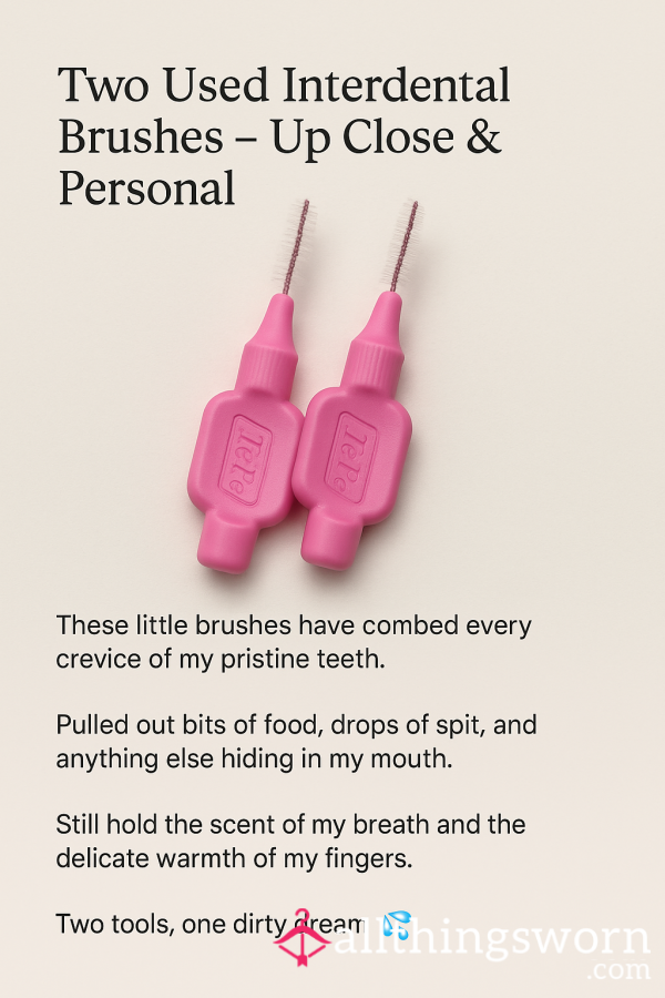 💗 Teeth Tease Twins – My Used Pink TePe Brushes 🪥