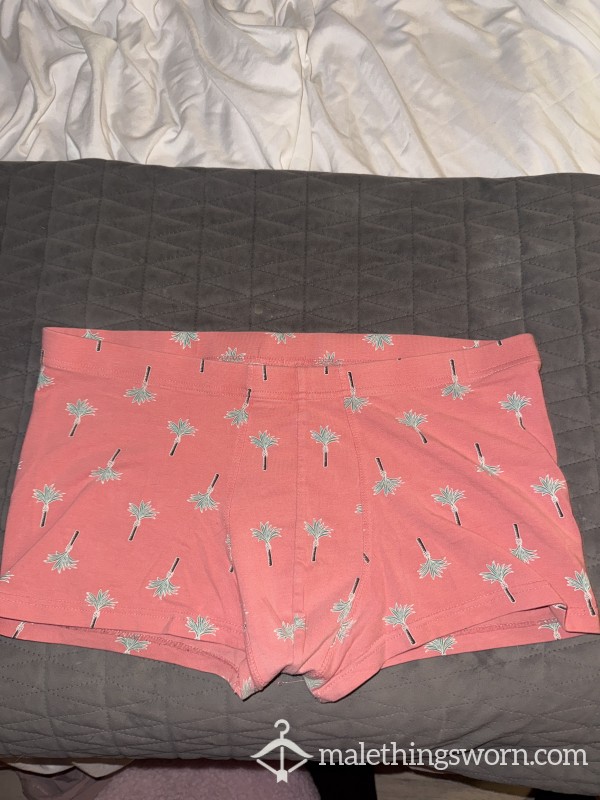 Twunk Palm Tree Pink Worn Undies Size M Worn Smell Like Jocks Balls And Twunk A**