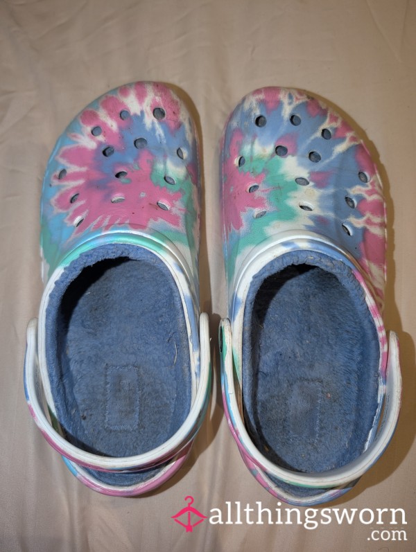 Tye Dye Crocs
