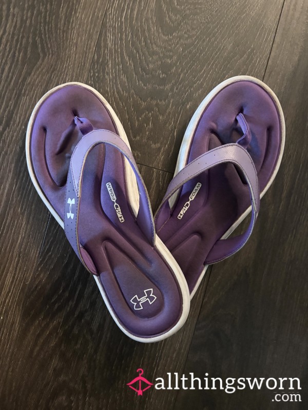 UA Memory Foam Sandals 💜