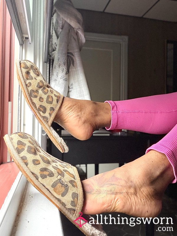 UGG Pearle Leopard Print Suede Slippers