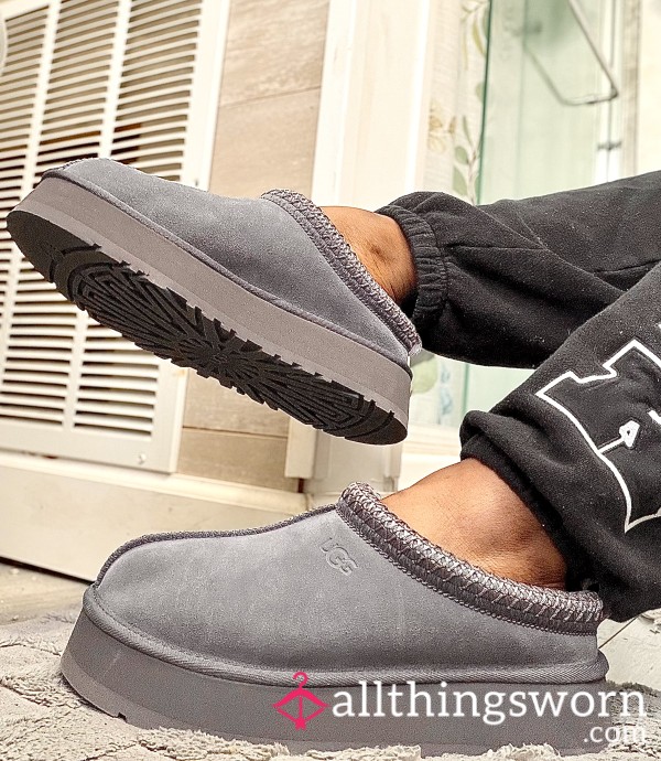UGG Tasman Platform Slippers (grey)
